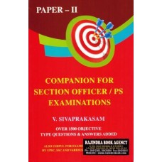 COMPANION FOR SECTION OFFICERS/P.S.EXAMINATIONS-PAPER-II